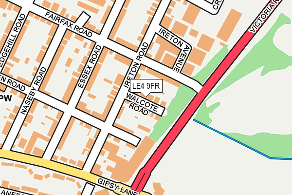 LE4 9FR map - OS OpenMap – Local (Ordnance Survey)