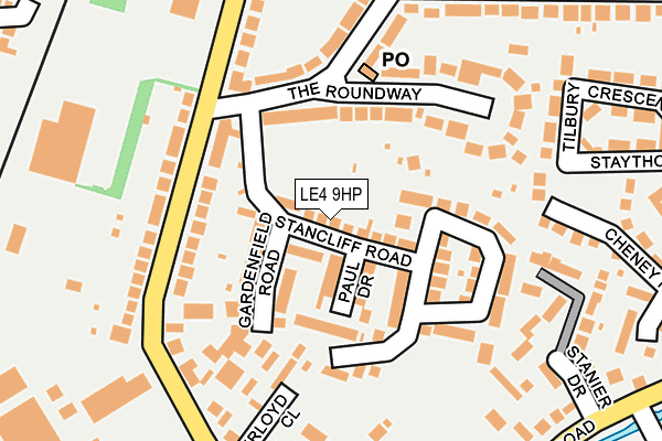 LE4 9HP map - OS OpenMap – Local (Ordnance Survey)