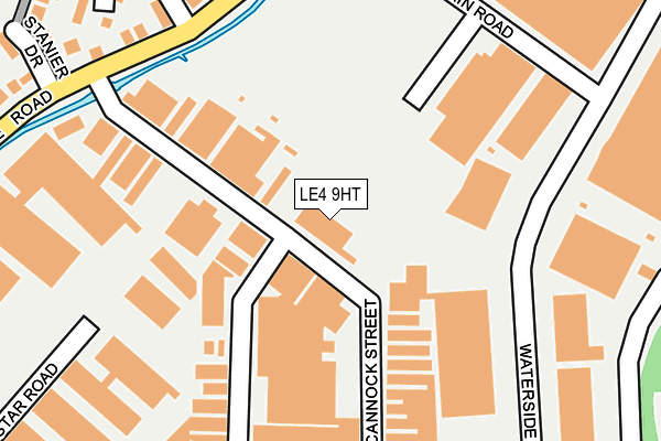 LE4 9HT map - OS OpenMap – Local (Ordnance Survey)