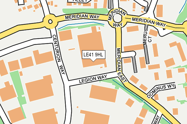 LE41 9HL map - OS OpenMap – Local (Ordnance Survey)