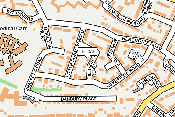 LE5 0AH map - OS OpenMap – Local (Ordnance Survey)