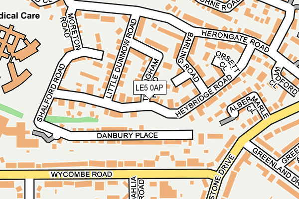 LE5 0AP map - OS OpenMap – Local (Ordnance Survey)