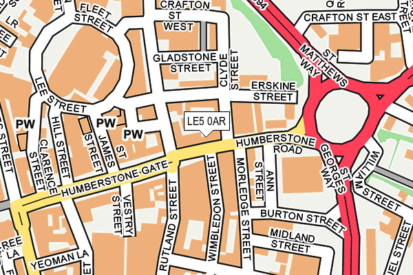 LE5 0AR map - OS OpenMap – Local (Ordnance Survey)