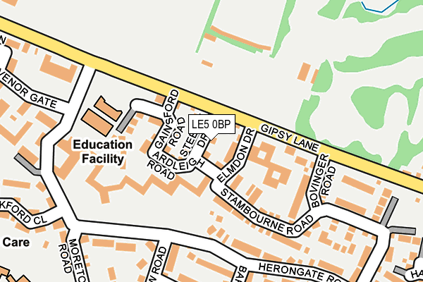 LE5 0BP map - OS OpenMap – Local (Ordnance Survey)