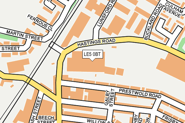 LE5 0BT map - OS OpenMap – Local (Ordnance Survey)