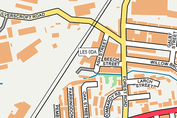 LE5 0DA map - OS OpenMap – Local (Ordnance Survey)
