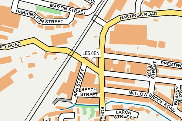 LE5 0EN map - OS OpenMap – Local (Ordnance Survey)