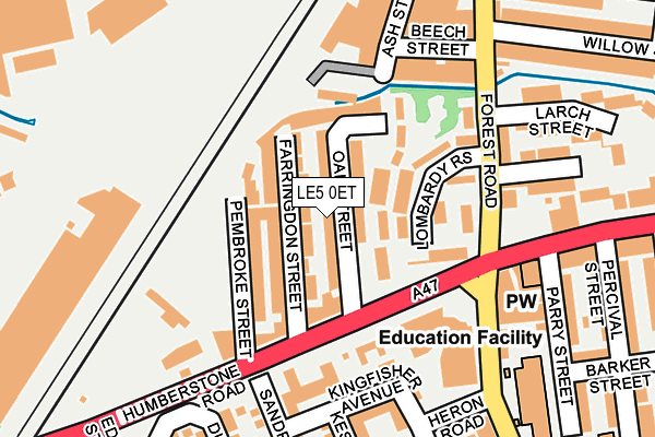 LE5 0ET map - OS OpenMap – Local (Ordnance Survey)