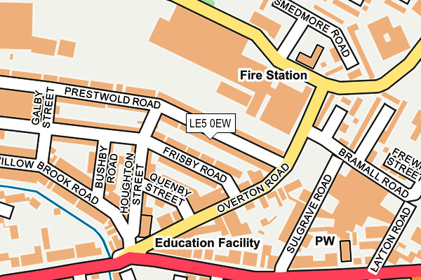 LE5 0EW map - OS OpenMap – Local (Ordnance Survey)