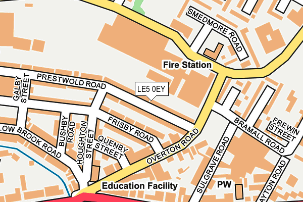 LE5 0EY map - OS OpenMap – Local (Ordnance Survey)