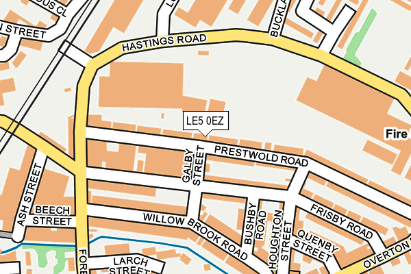 LE5 0EZ map - OS OpenMap – Local (Ordnance Survey)