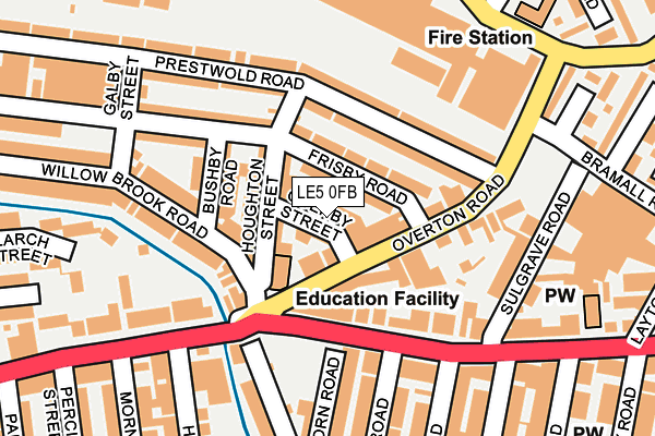 LE5 0FB map - OS OpenMap – Local (Ordnance Survey)