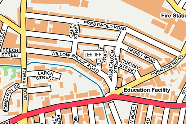 LE5 0FF map - OS OpenMap – Local (Ordnance Survey)