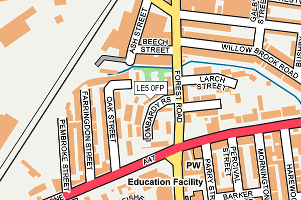 LE5 0FP map - OS OpenMap – Local (Ordnance Survey)