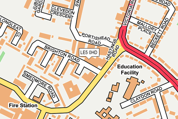 LE5 0HD map - OS OpenMap – Local (Ordnance Survey)