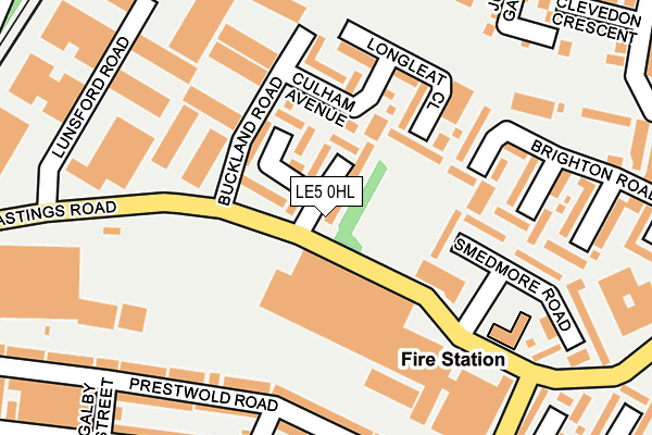 LE5 0HL map - OS OpenMap – Local (Ordnance Survey)