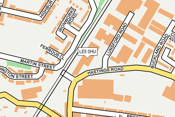 LE5 0HU map - OS OpenMap – Local (Ordnance Survey)