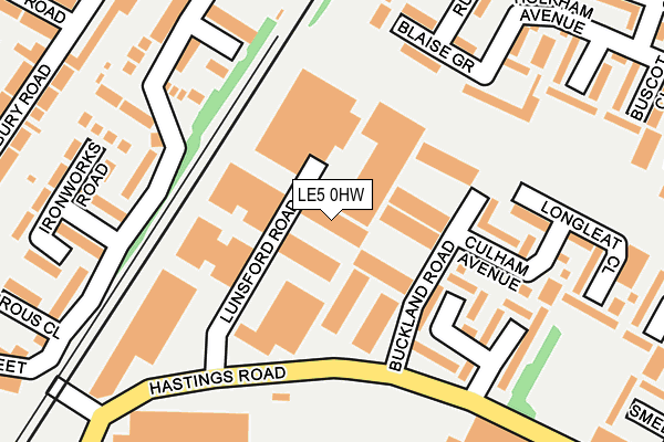 LE5 0HW map - OS OpenMap – Local (Ordnance Survey)