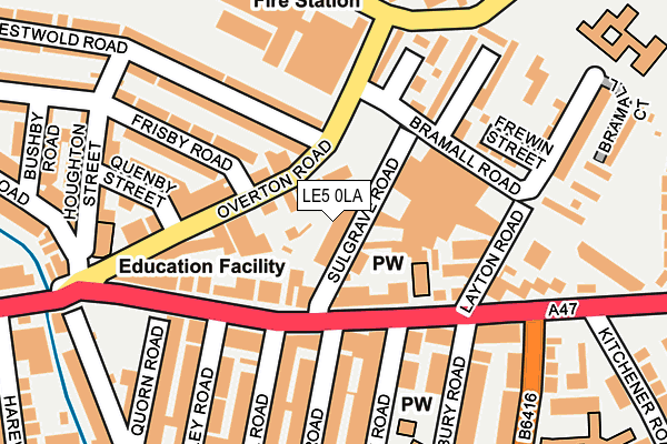 LE5 0LA map - OS OpenMap – Local (Ordnance Survey)