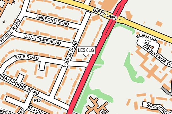 LE5 0LG map - OS OpenMap – Local (Ordnance Survey)