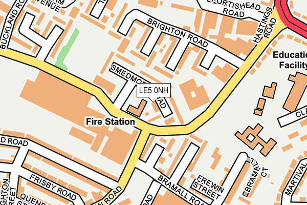 LE5 0NH map - OS OpenMap – Local (Ordnance Survey)