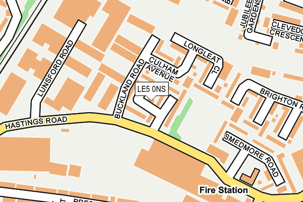 LE5 0NS map - OS OpenMap – Local (Ordnance Survey)