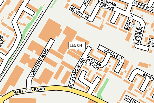 LE5 0NT map - OS OpenMap – Local (Ordnance Survey)