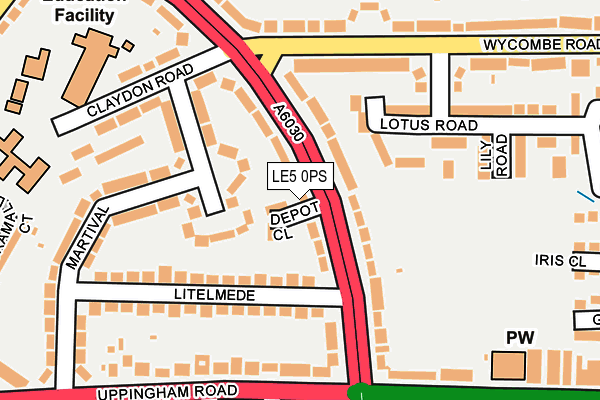 LE5 0PS map - OS OpenMap – Local (Ordnance Survey)