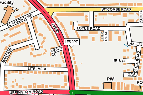 LE5 0PT map - OS OpenMap – Local (Ordnance Survey)