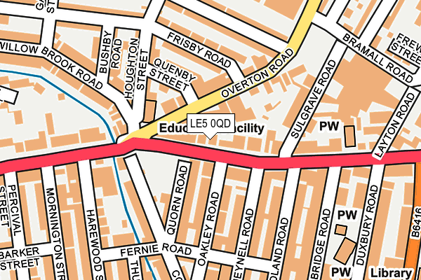 LE5 0QD map - OS OpenMap – Local (Ordnance Survey)