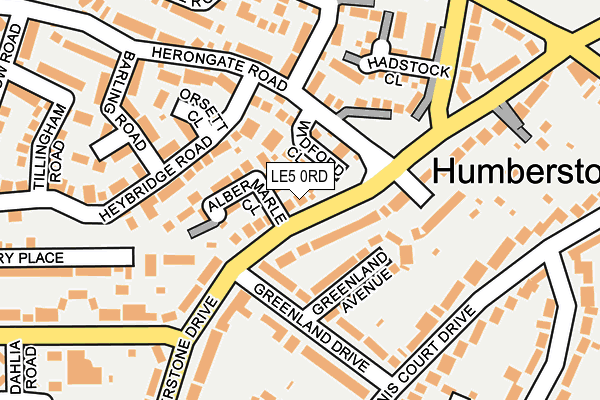 LE5 0RD map - OS OpenMap – Local (Ordnance Survey)