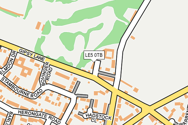 LE5 0TB map - OS OpenMap – Local (Ordnance Survey)