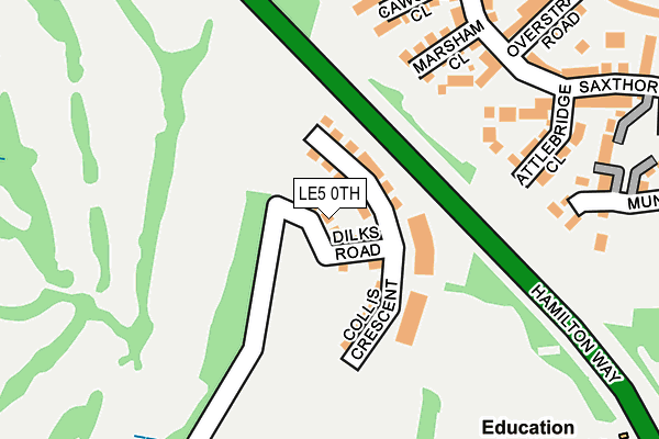 LE5 0TH map - OS OpenMap – Local (Ordnance Survey)