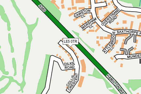 LE5 0TR map - OS OpenMap – Local (Ordnance Survey)