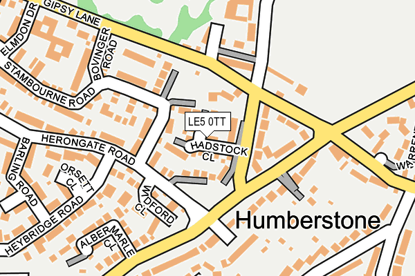 LE5 0TT map - OS OpenMap – Local (Ordnance Survey)