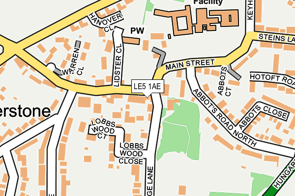 Map of KURD FADE LEICESTER LTD at local scale