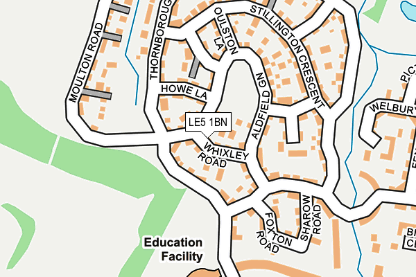 LE5 1BN map - OS OpenMap – Local (Ordnance Survey)