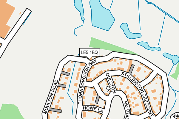 LE5 1BQ map - OS OpenMap – Local (Ordnance Survey)