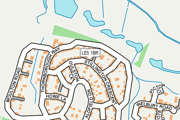 LE5 1BR map - OS OpenMap – Local (Ordnance Survey)