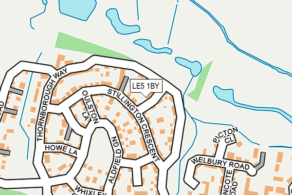 LE5 1BY map - OS OpenMap – Local (Ordnance Survey)