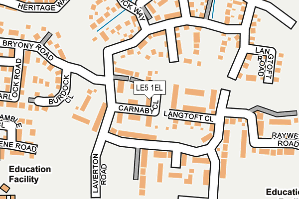 LE5 1EL map - OS OpenMap – Local (Ordnance Survey)