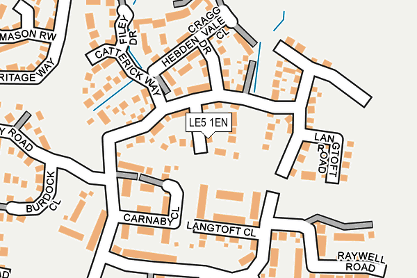 LE5 1EN map - OS OpenMap – Local (Ordnance Survey)