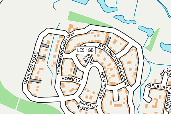 LE5 1GB map - OS OpenMap – Local (Ordnance Survey)