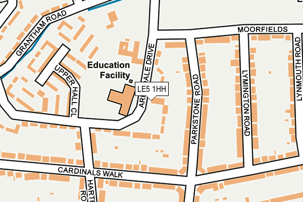 LE5 1HH map - OS OpenMap – Local (Ordnance Survey)