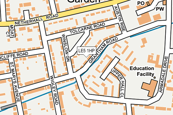 LE5 1HP map - OS OpenMap – Local (Ordnance Survey)