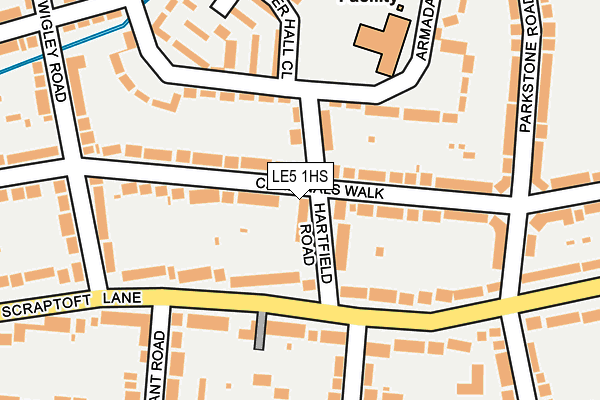 LE5 1HS map - OS OpenMap – Local (Ordnance Survey)