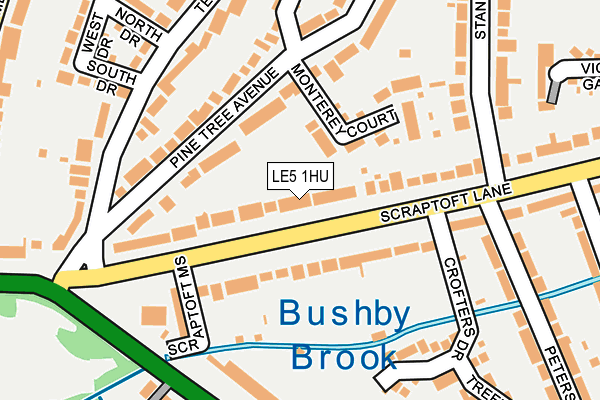 LE5 1HU map - OS OpenMap – Local (Ordnance Survey)