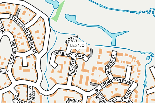 LE5 1JQ map - OS OpenMap – Local (Ordnance Survey)