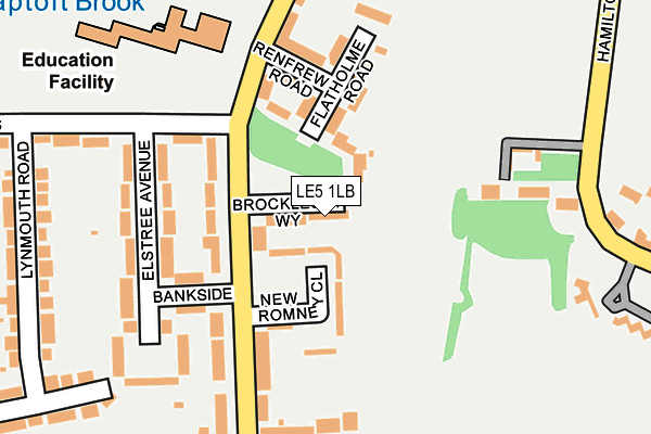 LE5 1LB map - OS OpenMap – Local (Ordnance Survey)