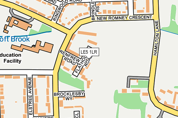 LE5 1LR map - OS OpenMap – Local (Ordnance Survey)